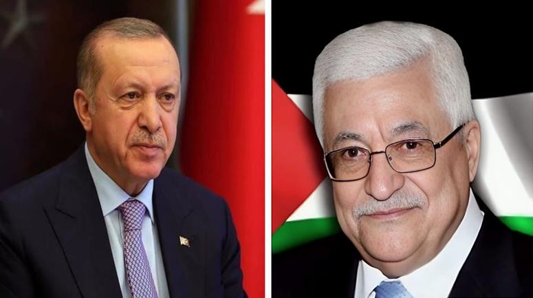 اتصال هاتفي بين الرئيس عباس ونظيره التركي اردوغان